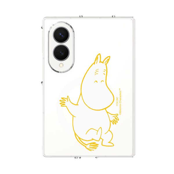 クリアケース for Samsung Galaxy Z Fold8［ MOOMIN - Happy face ］