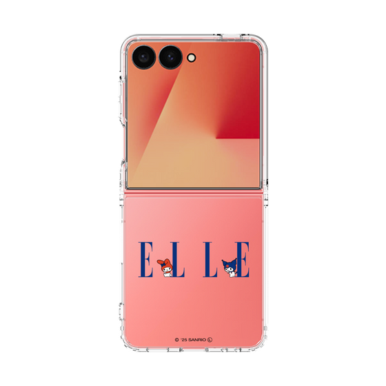 クリアケース［ ELLE×マイメロディ＆クロミ - ロゴ ］
