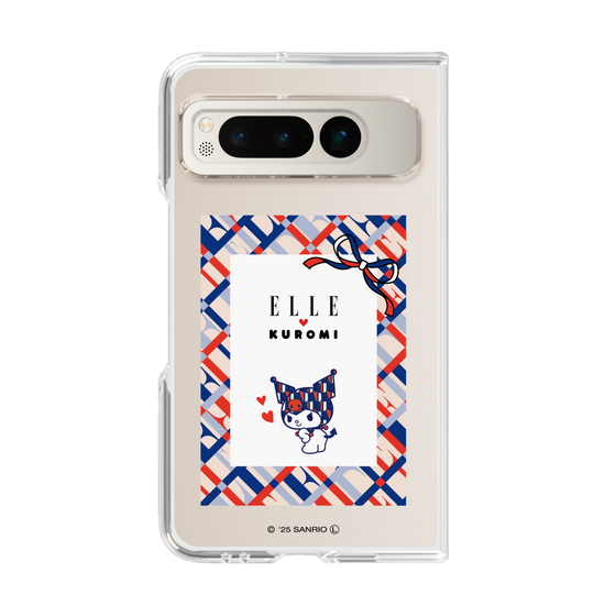 クリアケース［ ELLE×マイメロディ＆クロミ - トリコロールカラーグラフィック2 ］