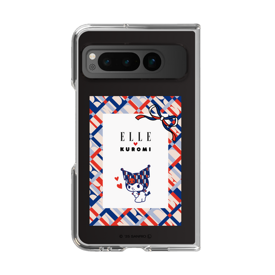クリアケース［ ELLE×マイメロディ＆クロミ - トリコロールカラーグラフィック2 ］