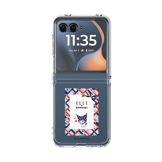 クリアケース［ ELLE×マイメロディ＆クロミ - トリコロールカラーグラフィック2 ］
