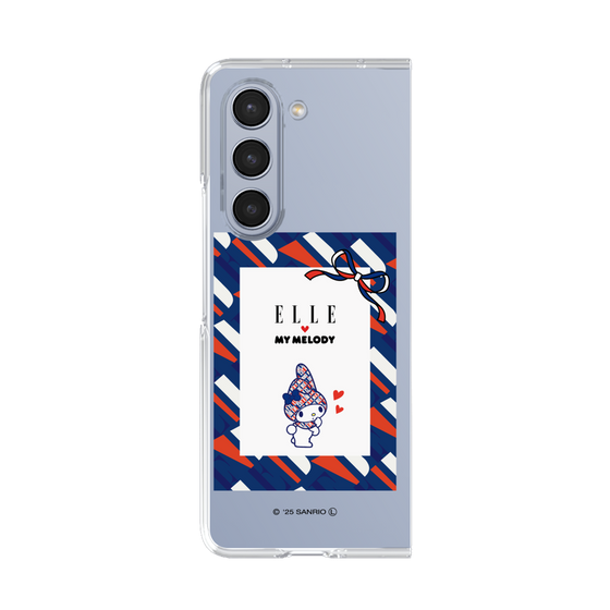 クリアケース［ ELLE×マイメロディ＆クロミ - トリコロールカラーグラフィック3 ］