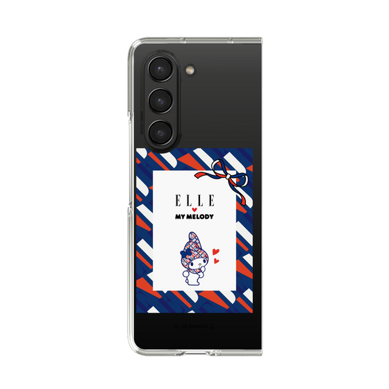 クリアケース［ ELLE×マイメロディ＆クロミ - トリコロールカラーグラフィック3 ］