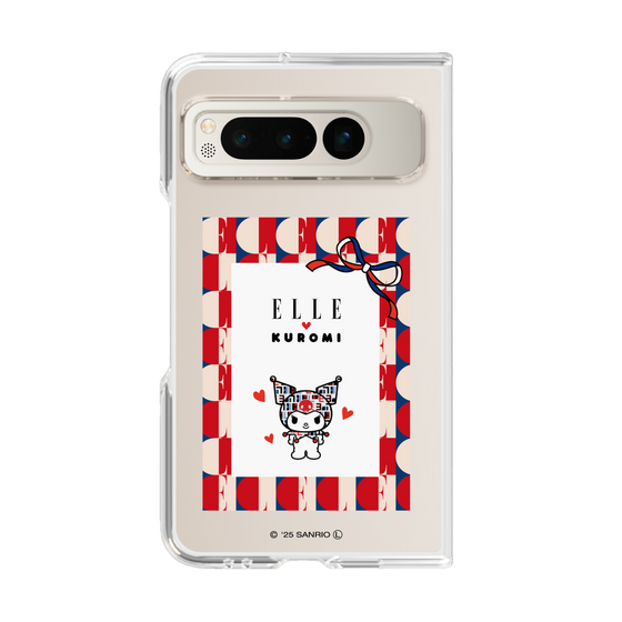 クリアケース［ ELLE×マイメロディ＆クロミ - トリコロールカラーグラフィック4 ］