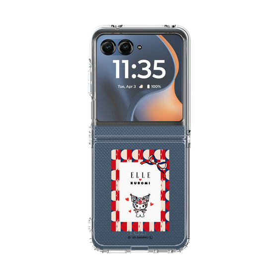 クリアケース［ ELLE×マイメロディ＆クロミ - トリコロールカラーグラフィック4 ］