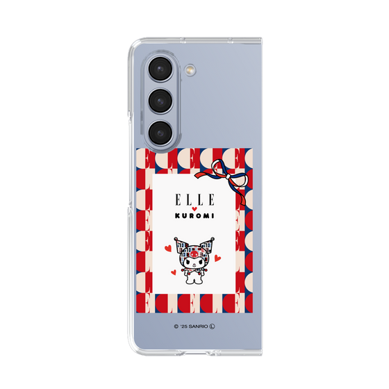 クリアケース［ ELLE×マイメロディ＆クロミ - トリコロールカラーグラフィック4 ］