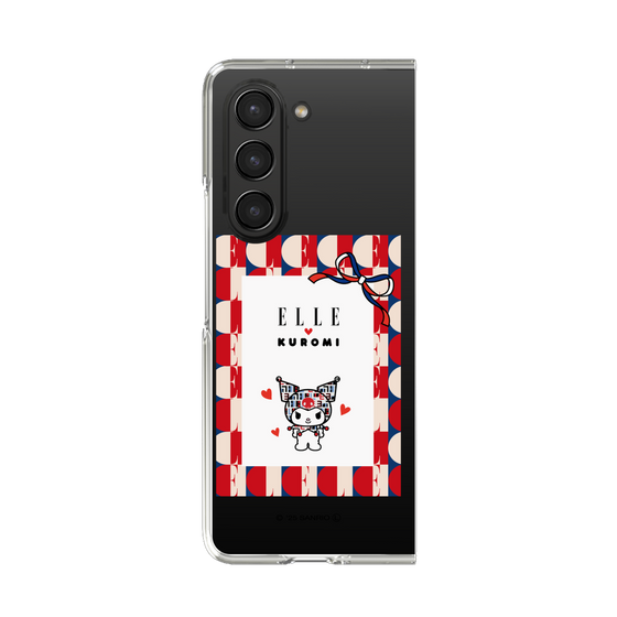 クリアケース［ ELLE×マイメロディ＆クロミ - トリコロールカラーグラフィック4 ］
