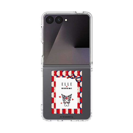 クリアケース［ ELLE×マイメロディ＆クロミ - トリコロールカラーグラフィック4 ］
