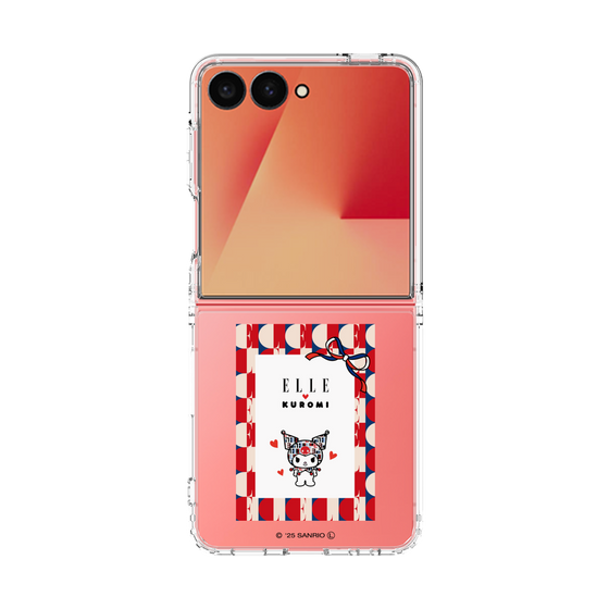 クリアケース［ ELLE×マイメロディ＆クロミ - トリコロールカラーグラフィック4 ］