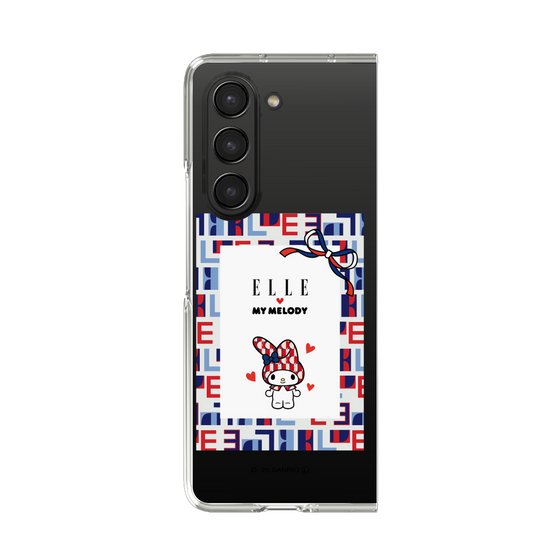 クリアケース［ ELLE×マイメロディ＆クロミ - トリコロールカラーグラフィック5 ］