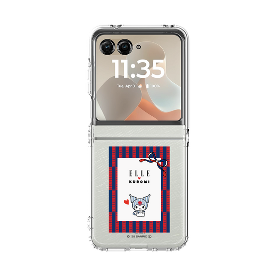 クリアケース［ ELLE×マイメロディ＆クロミ - トリコロールカラーグラフィック6 ］