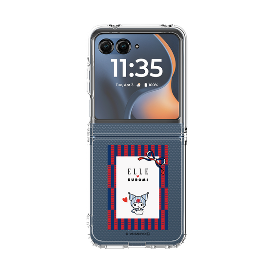 クリアケース［ ELLE×マイメロディ＆クロミ - トリコロールカラーグラフィック6 ］