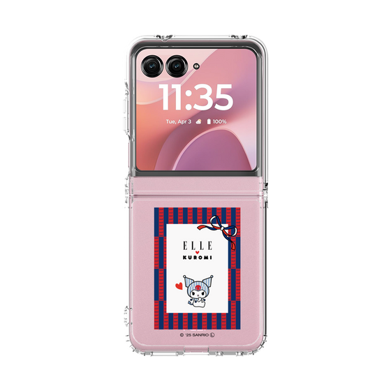 クリアケース［ ELLE×マイメロディ＆クロミ - トリコロールカラーグラフィック6 ］