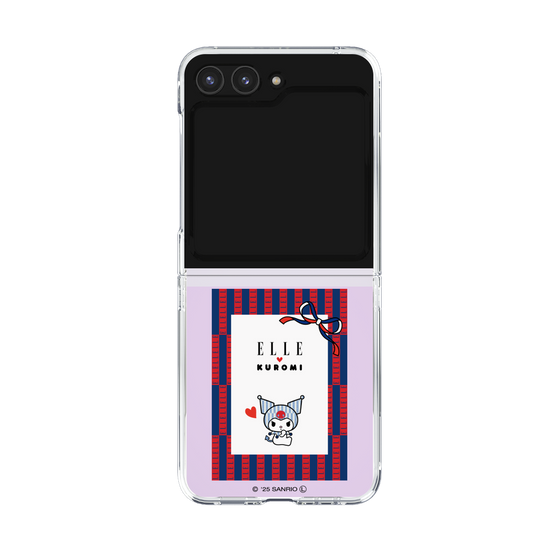 クリアケース［ ELLE×マイメロディ＆クロミ - トリコロールカラーグラフィック6 ］