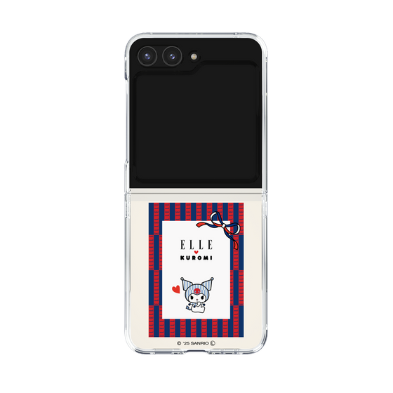 クリアケース［ ELLE×マイメロディ＆クロミ - トリコロールカラーグラフィック6 ］