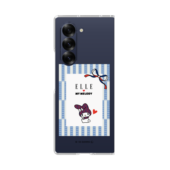 クリアケース［ ELLE×マイメロディ＆クロミ - トリコロールカラーグラフィック7 ］