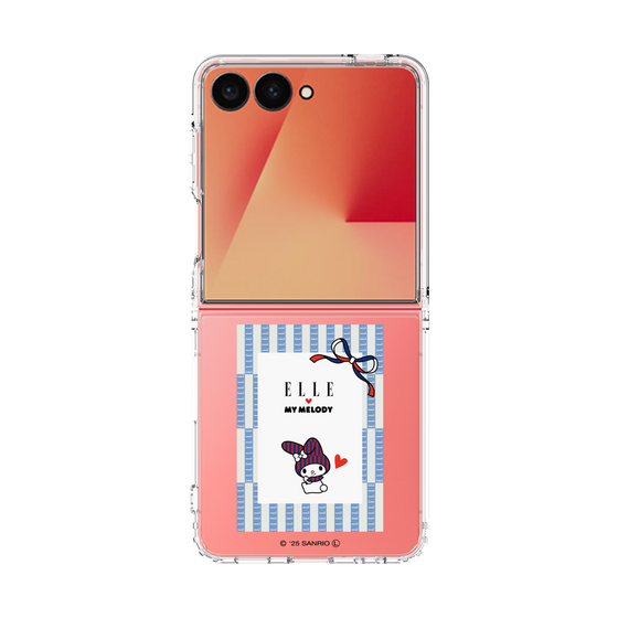 クリアケース［ ELLE×マイメロディ＆クロミ - トリコロールカラーグラフィック7 ］