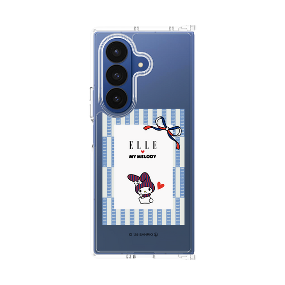 クリアケース［ ELLE×マイメロディ＆クロミ - トリコロールカラーグラフィック7 ］