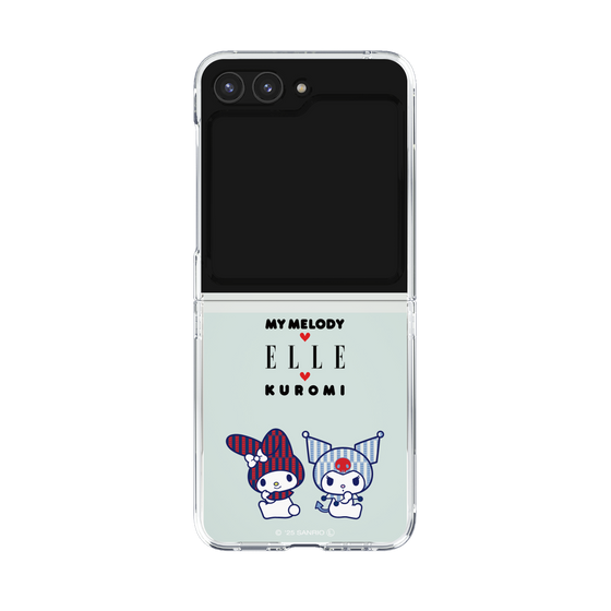 クリアケース［ ELLE×マイメロディ＆クロミ - トリコロールカラーグラフィック8 ］