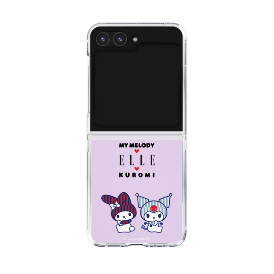 クリアケース［ ELLE×マイメロディ＆クロミ - トリコロールカラーグラフィック8 ］