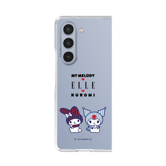 クリアケース［ ELLE×マイメロディ＆クロミ - トリコロールカラーグラフィック8 ］