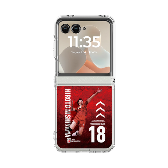 クリアケース［ バレーボール男子日本代表(2025)- 肖像 #18 NISHIYAMA ］