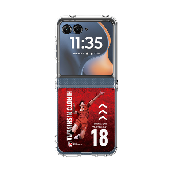 クリアケース［ バレーボール男子日本代表(2025)- 肖像 #18 NISHIYAMA ］