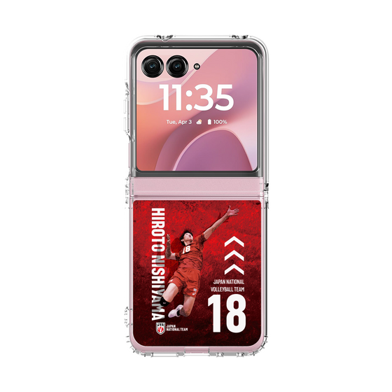 クリアケース［ バレーボール男子日本代表(2025)- 肖像 #18 NISHIYAMA ］