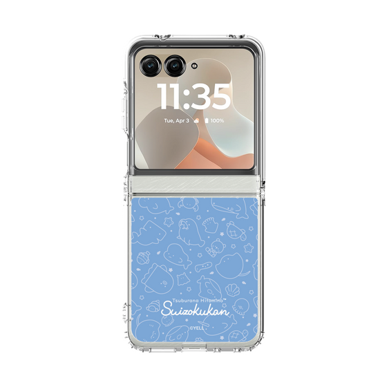 クリアケース［ つぶらな瞳の仲間達 - つぶらな瞳の水族館 - 総柄2 ］