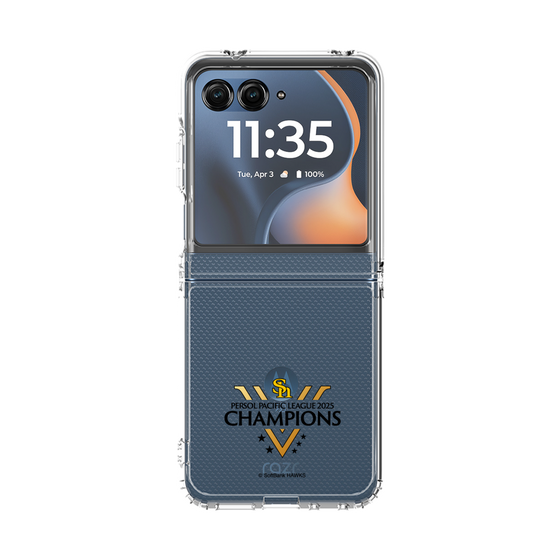 クリアケース［ 福岡ソフトバンクホークス - PERSOL PACIFIC LEAGUE 2025 CHAMOIONS ロゴ - クリア ］
