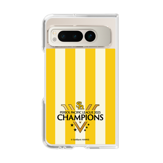 クリアケース［ 福岡ソフトバンクホークス - PERSOL PACIFIC LEAGUE 2025 CHAMOIONS ロゴ - ストライプ ］