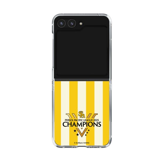 クリアケース［ 福岡ソフトバンクホークス - PERSOL PACIFIC LEAGUE 2025 CHAMOIONS ロゴ - ストライプ ］
