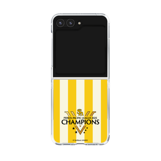クリアケース［ 福岡ソフトバンクホークス - PERSOL PACIFIC LEAGUE 2025 CHAMOIONS ロゴ - ストライプ ］