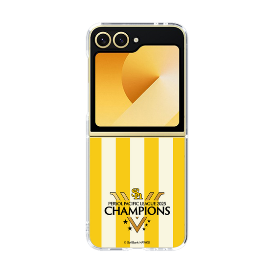 クリアケース［ 福岡ソフトバンクホークス - PERSOL PACIFIC LEAGUE 2025 CHAMOIONS ロゴ - ストライプ ］
