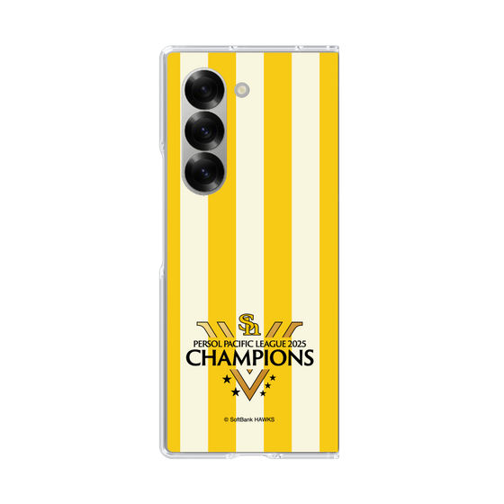 クリアケース［ 福岡ソフトバンクホークス - PERSOL PACIFIC LEAGUE 2025 CHAMOIONS ロゴ - ストライプ ］