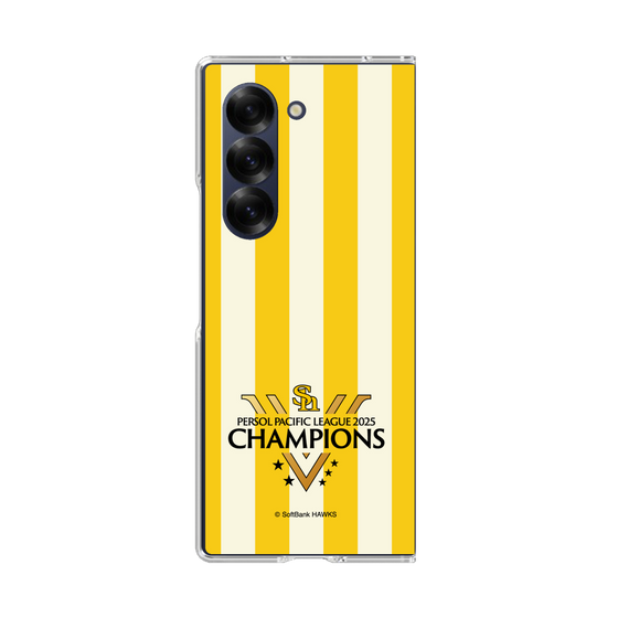 クリアケース［ 福岡ソフトバンクホークス - PERSOL PACIFIC LEAGUE 2025 CHAMOIONS ロゴ - ストライプ ］