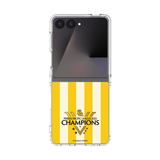 クリアケース［ 福岡ソフトバンクホークス - PERSOL PACIFIC LEAGUE 2025 CHAMOIONS ロゴ - ストライプ ］