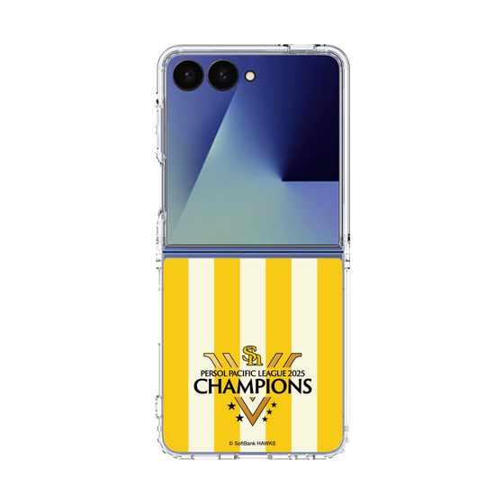 クリアケース［ 福岡ソフトバンクホークス - PERSOL PACIFIC LEAGUE 2025 CHAMOIONS ロゴ - ストライプ ］