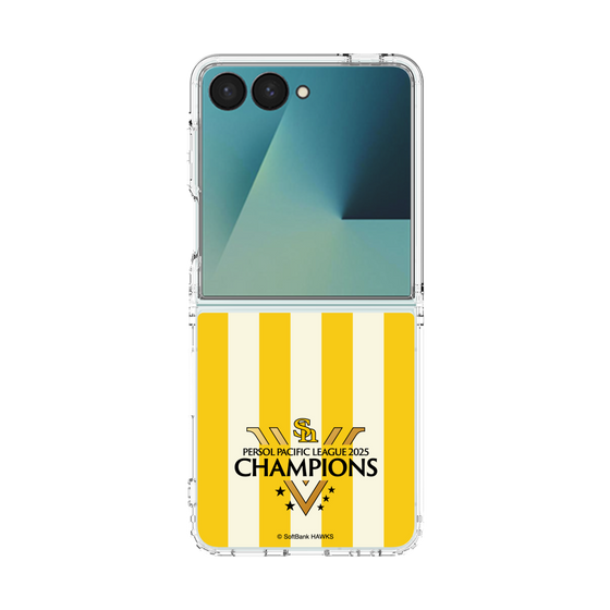 クリアケース［ 福岡ソフトバンクホークス - PERSOL PACIFIC LEAGUE 2025 CHAMOIONS ロゴ - ストライプ ］
