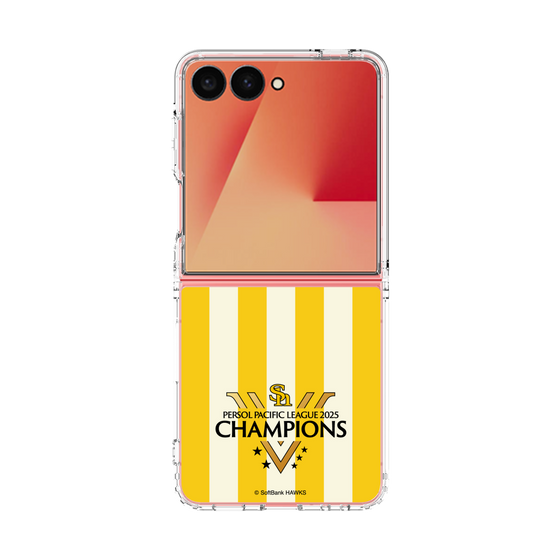 クリアケース［ 福岡ソフトバンクホークス - PERSOL PACIFIC LEAGUE 2025 CHAMOIONS ロゴ - ストライプ ］