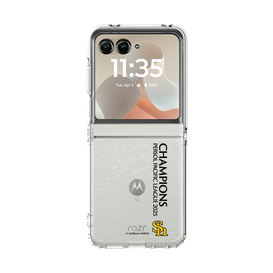 クリアケース［ 福岡ソフトバンクホークス - PERSOL PACIFIC LEAGUE 2025 CHAMOIONS - 縦ロゴ ］