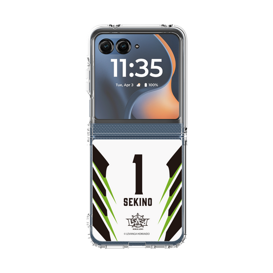 クリアケース［ レバンガ北海道 - #1 SEKINO - AWAY - 裏 ］