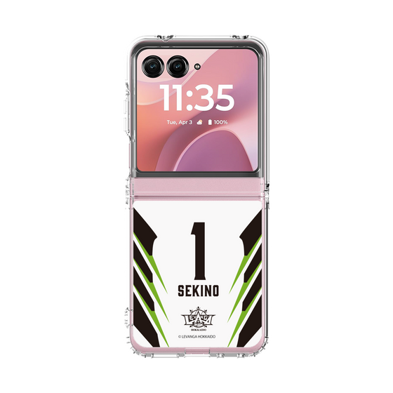 クリアケース［ レバンガ北海道 - #1 SEKINO - AWAY - 裏 ］