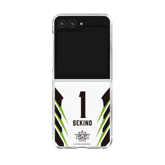 クリアケース［ レバンガ北海道 - #1 SEKINO - AWAY - 裏 ］