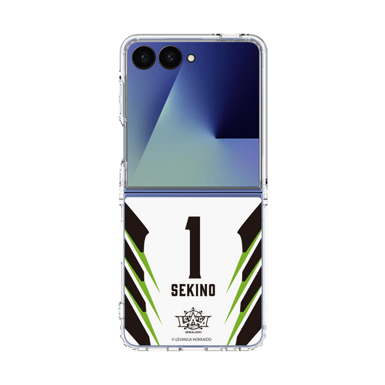 クリアケース［ レバンガ北海道 - #1 SEKINO - AWAY - 裏 ］