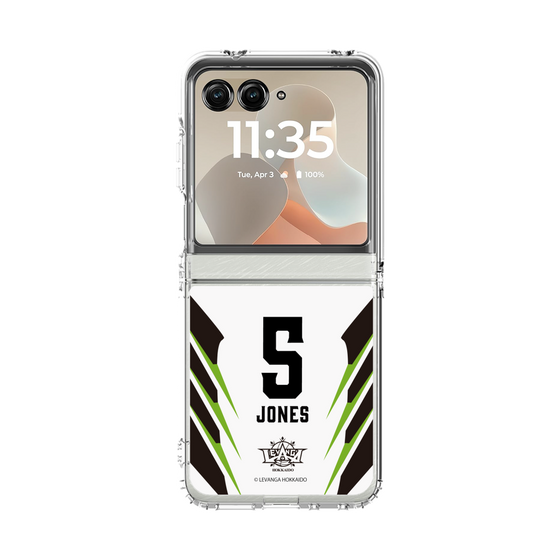 クリアケース［ レバンガ北海道 - #5 JONES - AWAY - 裏 ］