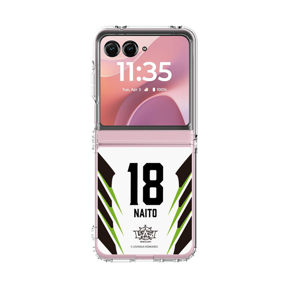 クリアケース［ レバンガ北海道 - #18 NAITO - AWAY - 裏 ］
