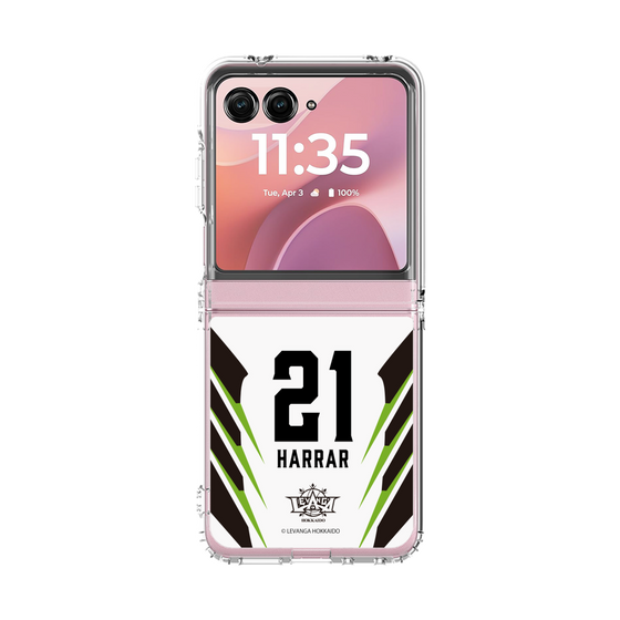 クリアケース［ レバンガ北海道 - #21 HARRAR - AWAY - 裏 ］