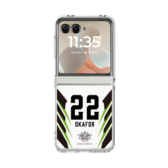 クリアケース［ レバンガ北海道 - #22 OKAFOR - AWAY - 裏 ］