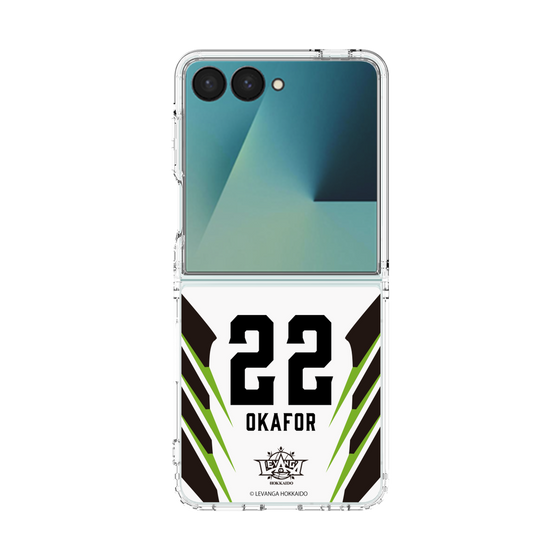 クリアケース［ レバンガ北海道 - #22 OKAFOR - AWAY - 裏 ］